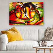 Quadro Decorativo em Vidro Temperado Multicolor 70x100cm - Arte Moderna para Parede