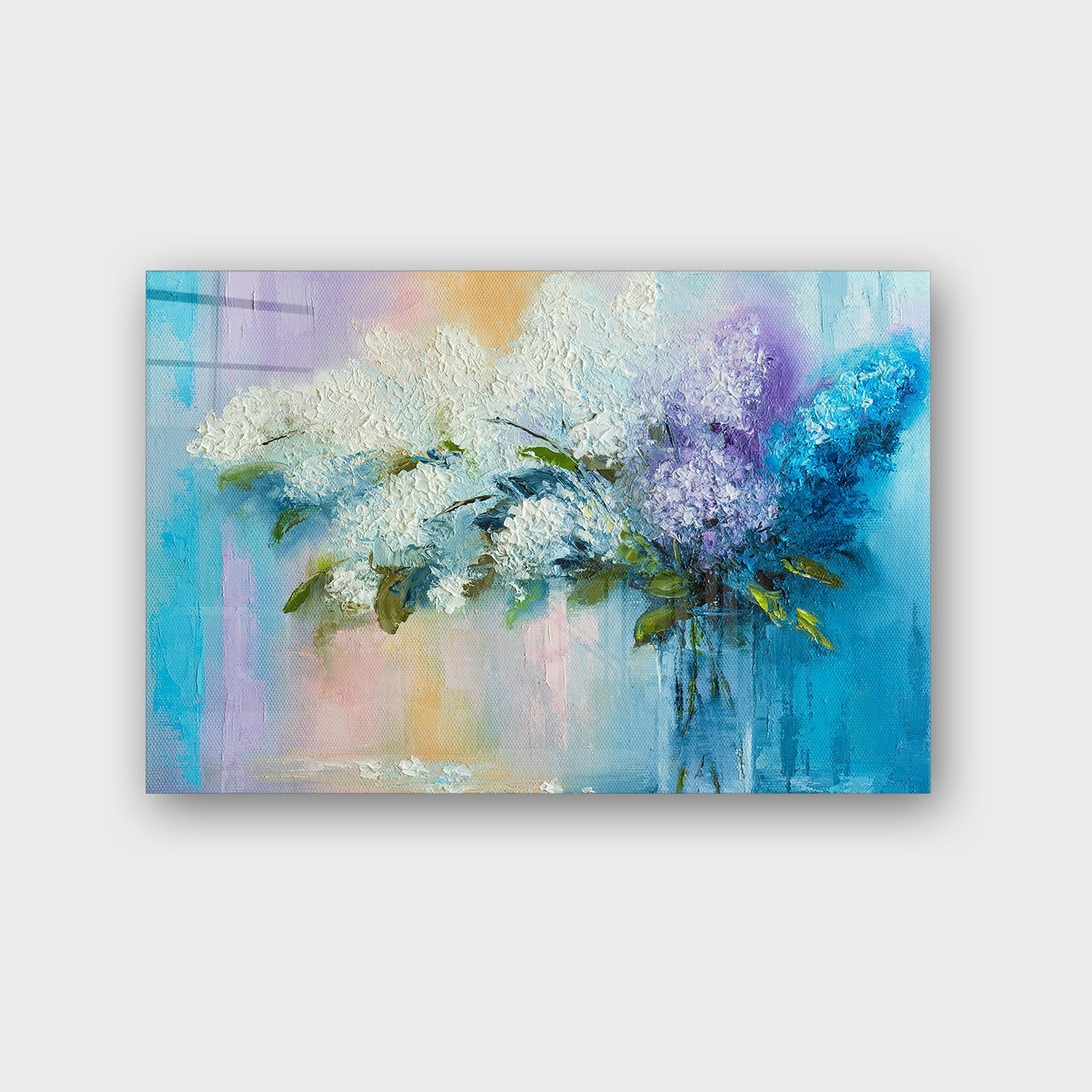 Quadro Decorativo em Vidro Temperado Multicolor 70x100cm - Arte Moderna para Parede