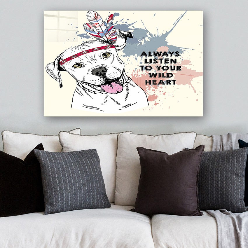 Quadro Decorativo em Vidro Temperado Multicolor 50x70cm - Arte Moderna para Parede