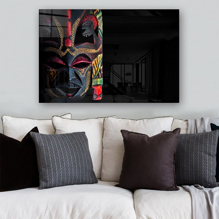 Quadro Decorativo em Vidro Temperado Multicolor 50x70cm - Arte Moderna para Parede