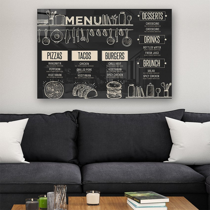 Quadro Decorativo em Vidro Temperado Multicolor 40x60cm - Arte Moderna para Parede