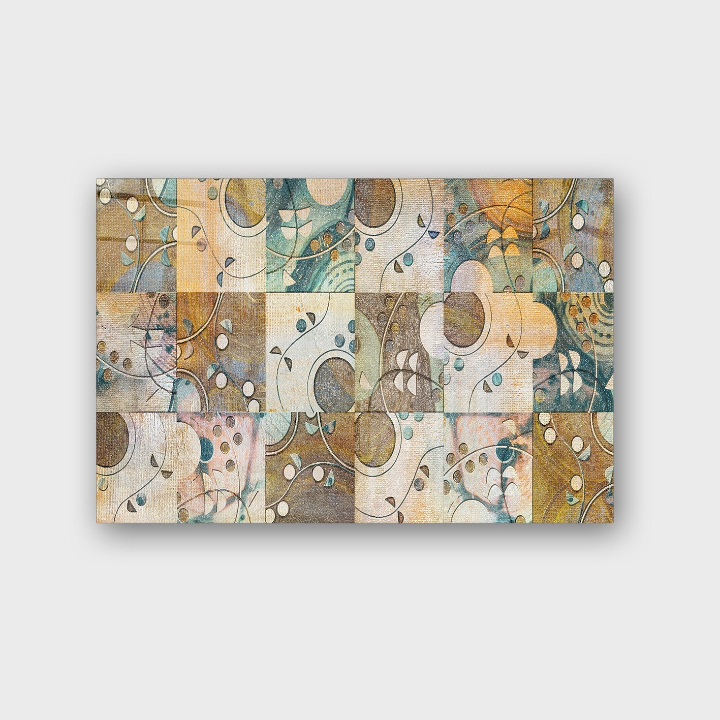 Quadro Decorativo em Vidro Temperado Multicolor 70x100cm - Arte Moderna para Parede