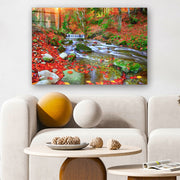 Quadro Decorativo em Vidro Temperado Multicolor 40x60cm - Arte Moderna para Parede