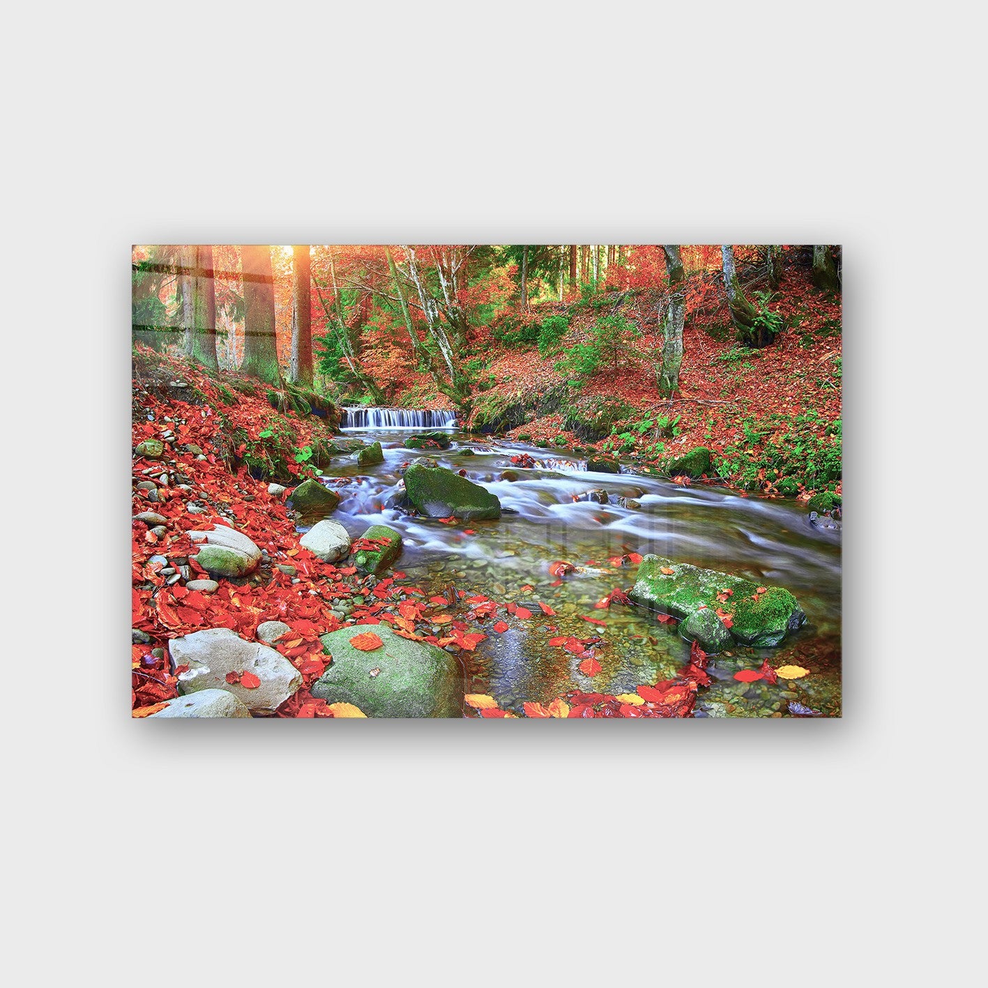 Quadro Decorativo em Vidro Temperado Multicolor 50x70cm - Arte Moderna para Parede