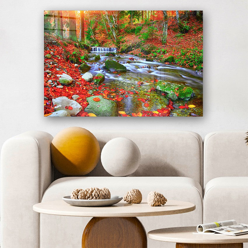 Quadro Decorativo em Vidro Temperado Multicolor 70x100cm - Arte Moderna para Parede