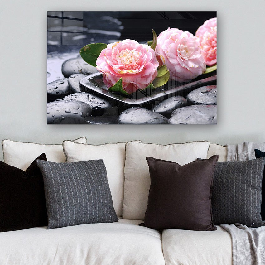 Quadro Decorativo em Vidro Temperado Multicolor 50x70cm - Arte Moderna para Parede