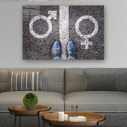 Quadro Decorativo em Vidro Temperado Multicolor 40x60cm - Arte Moderna para Parede