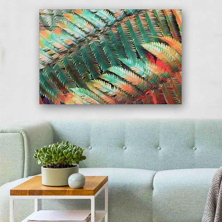 Quadro Decorativo em Vidro Temperado Multicolor 50x70cm - Arte Moderna para Parede