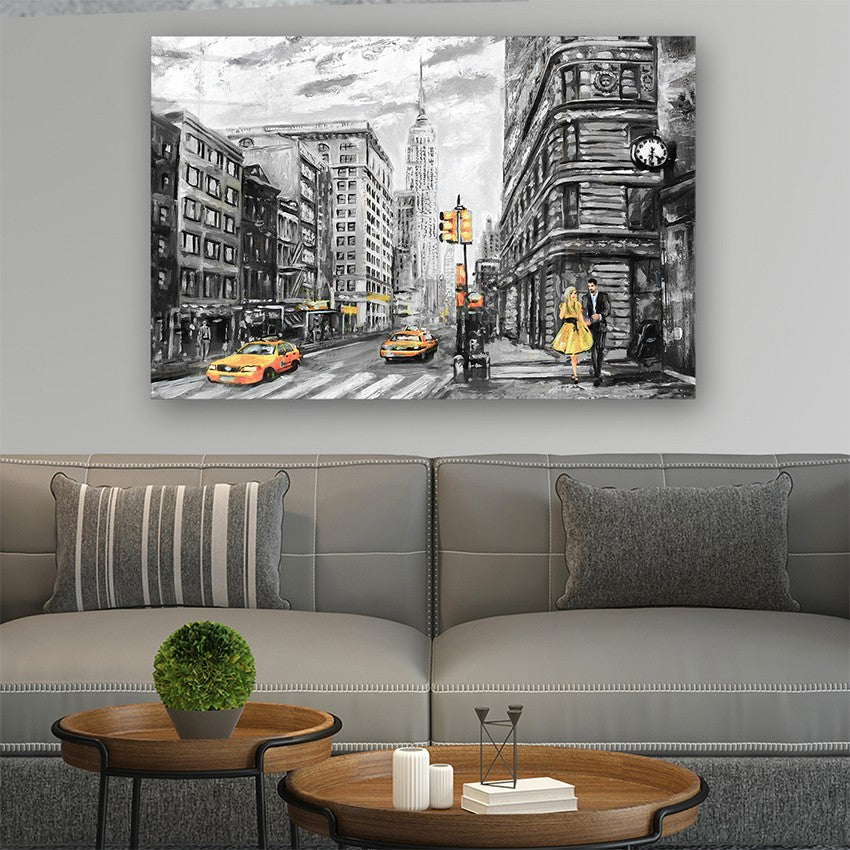 Quadro Decorativo em Vidro Temperado Multicolor 40x60cm - Arte Moderna para Parede