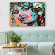 Quadro Decorativo em Vidro Temperado Multicolor 40x60cm - Arte Moderna para Parede