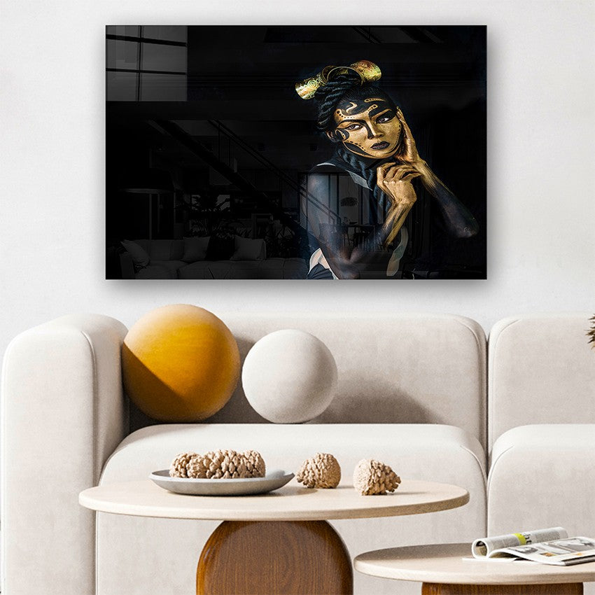 Quadro Decorativo em Vidro Temperado Multicolor 70x100cm - Arte Moderna para Parede