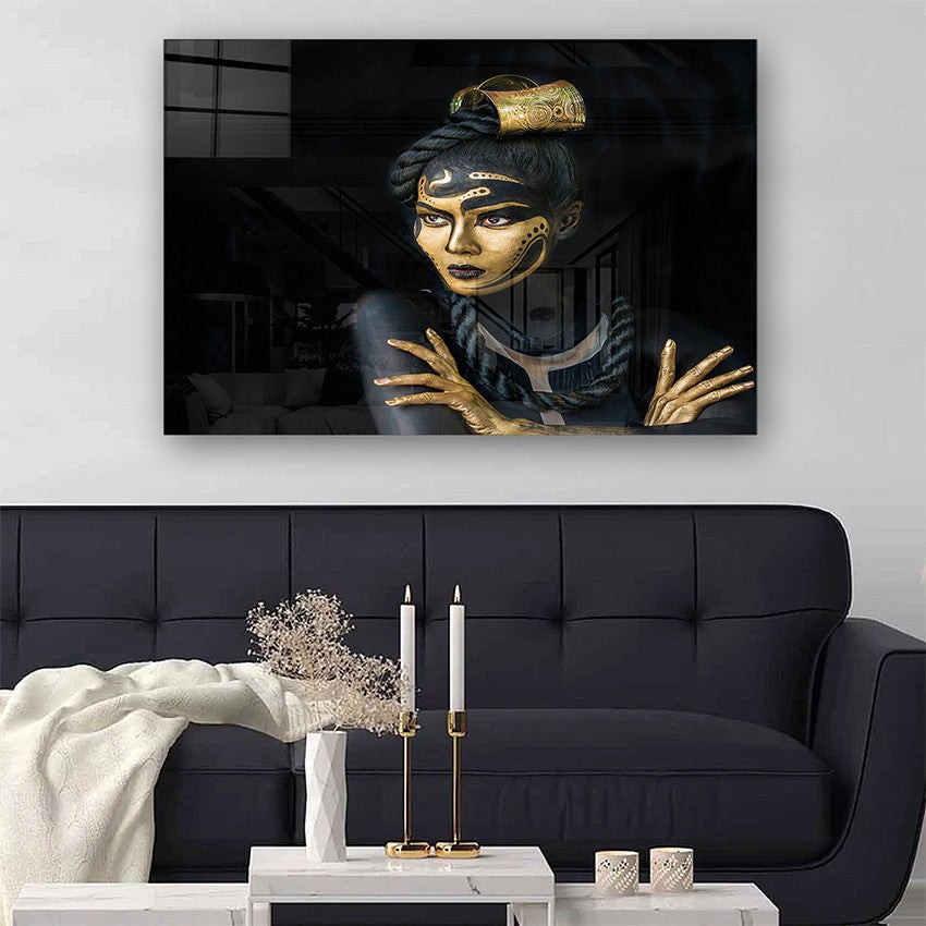 Quadro Decorativo em Vidro Temperado Multicolor 70x100cm - Arte Moderna para Parede