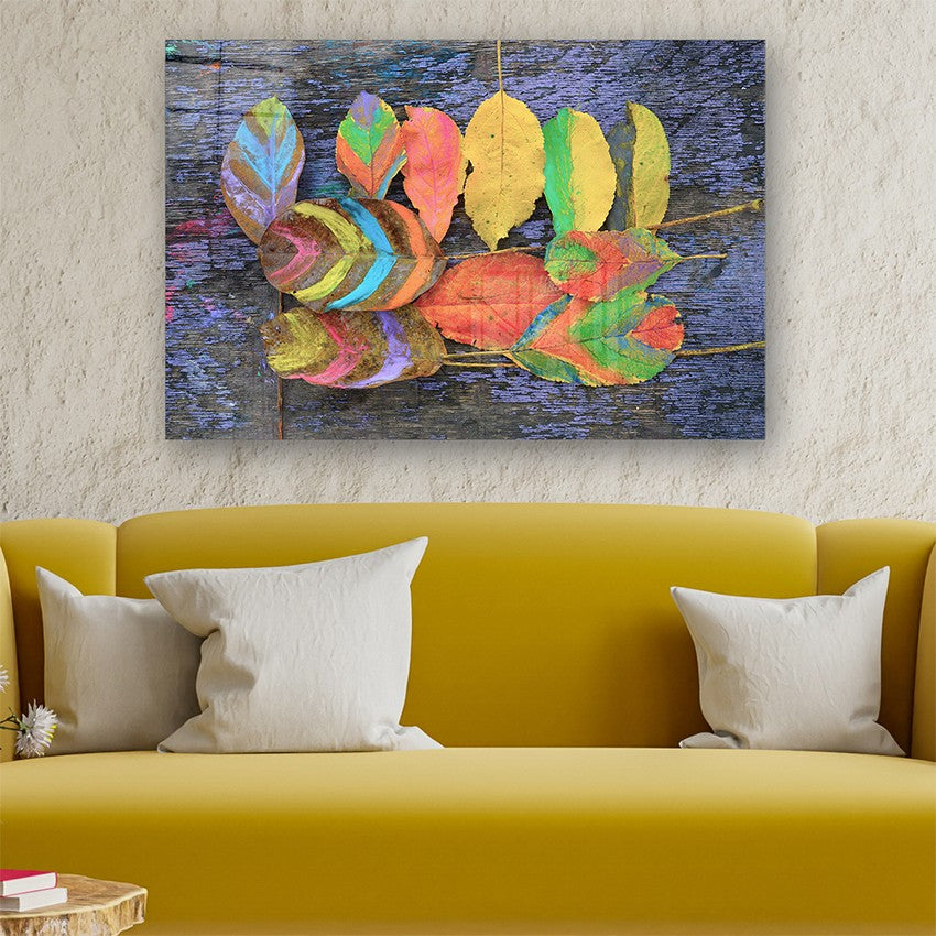 Quadro Decorativo em Vidro Temperado Multicolor 40x60cm - Arte Moderna para Parede