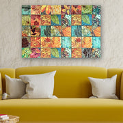 Quadro Decorativo em Vidro Temperado Multicolor 50x70cm - Arte Moderna para Parede