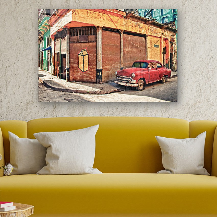 Quadro Decorativo em Vidro Temperado Multicolor 40x60cm - Arte Moderna para Parede