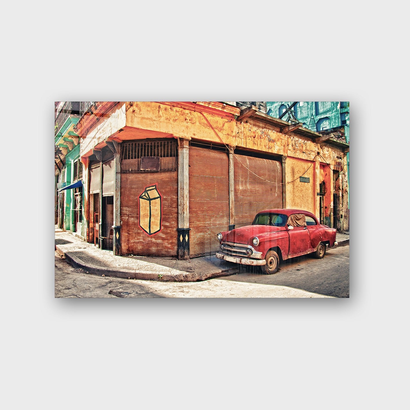 Quadro Decorativo em Vidro Temperado Multicolor 70x100cm - Arte Moderna para Parede