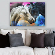 Quadro Decorativo em Vidro Temperado Multicolor 40x60cm - Arte Moderna para Parede