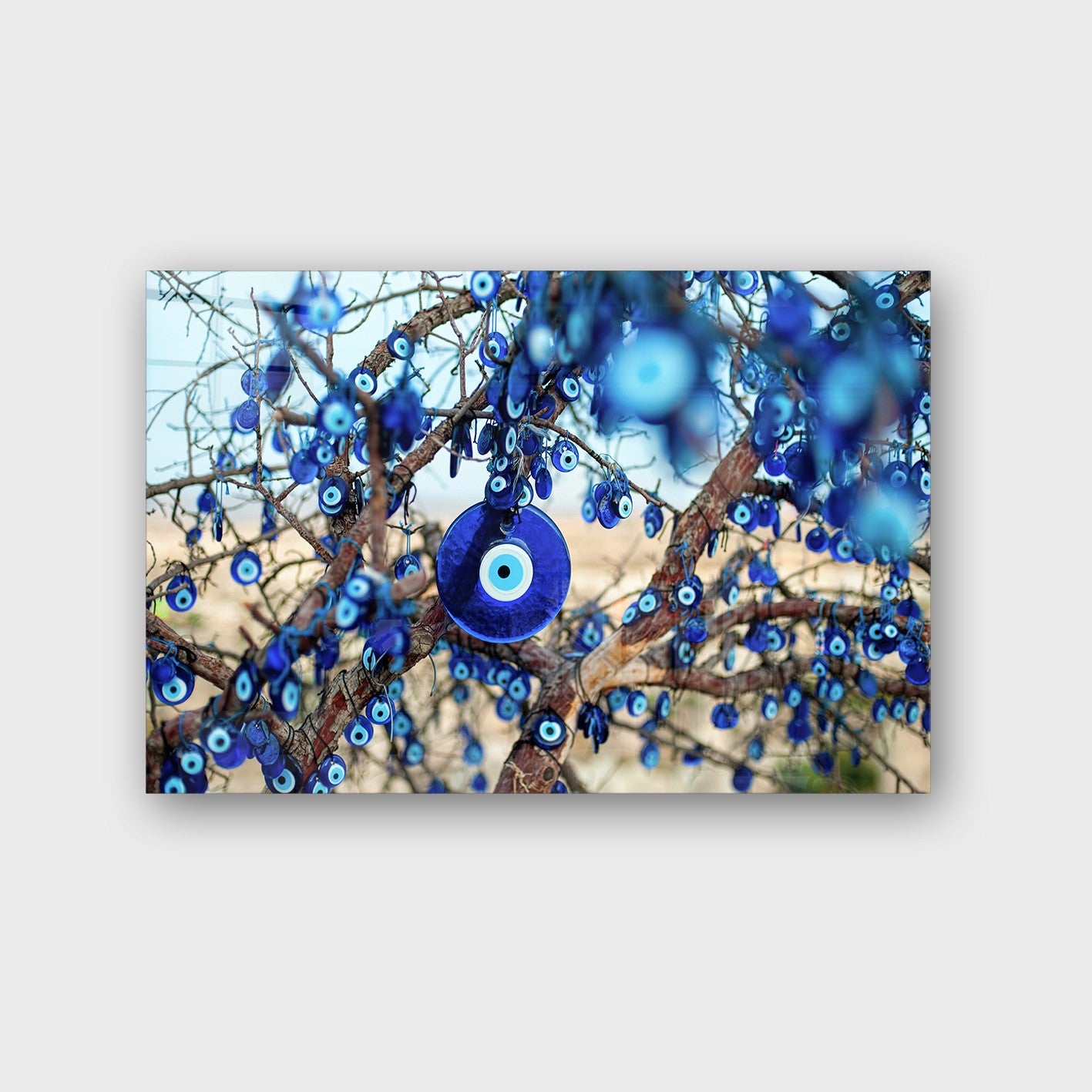 Quadro Decorativo em Vidro Temperado Multicolor 70x100cm - Arte Moderna para Parede