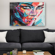 Quadro Decorativo em Vidro Temperado Multicolor 40x60cm - Arte Moderna para Parede