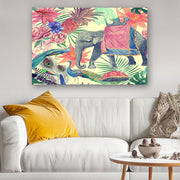 Quadro Decorativo em Vidro Temperado Multicolor 40x60cm - Arte Moderna para Parede