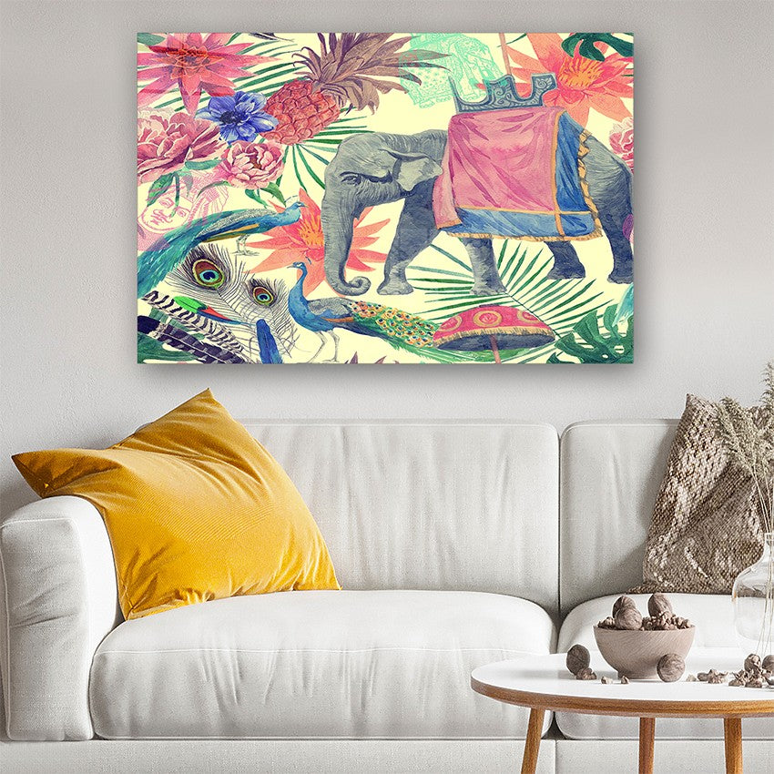 Quadro Decorativo em Vidro Temperado Multicolor 70x100cm - Arte Moderna para Parede