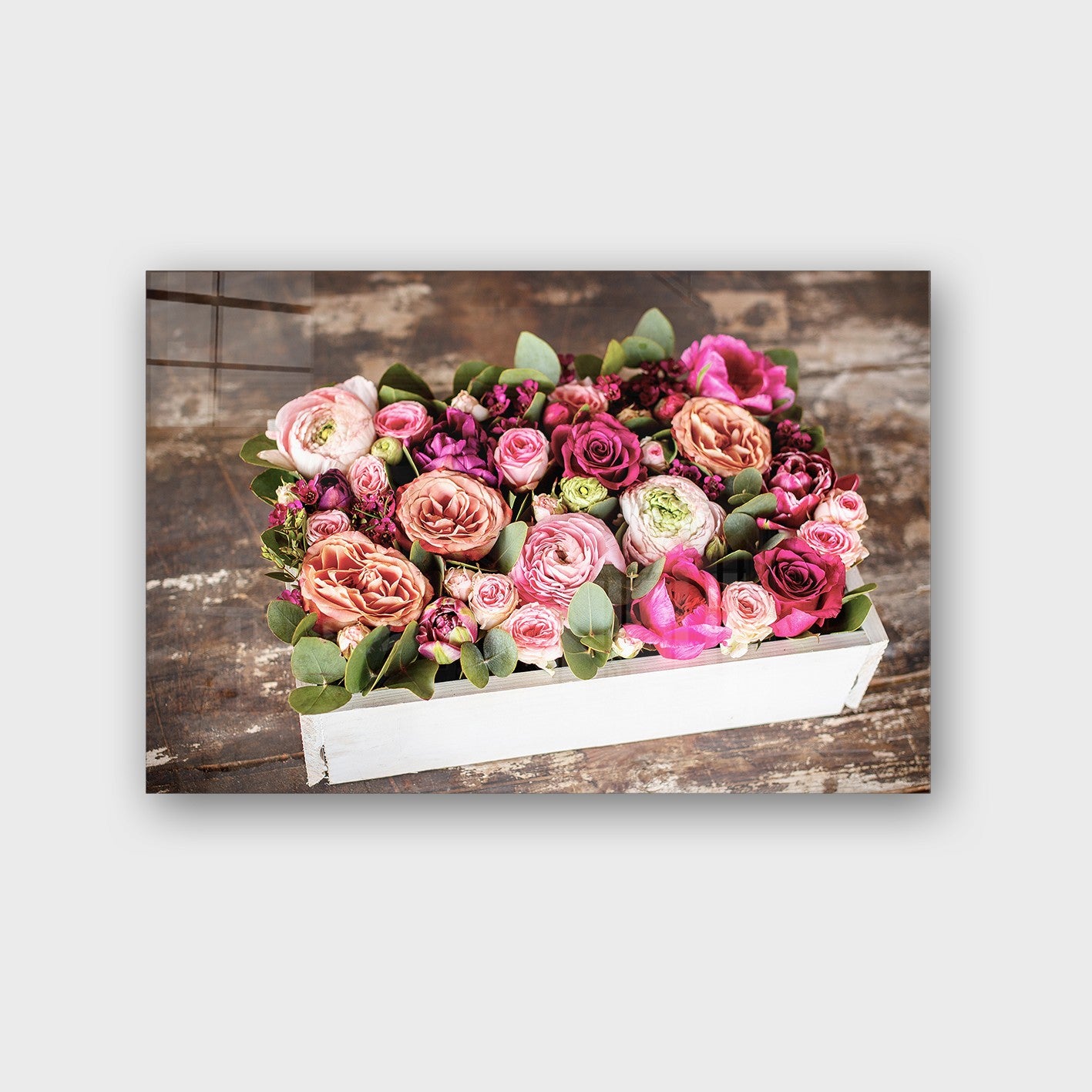 Quadro Decorativo em Vidro Temperado Multicolor 40x60cm - Arte Moderna para Parede