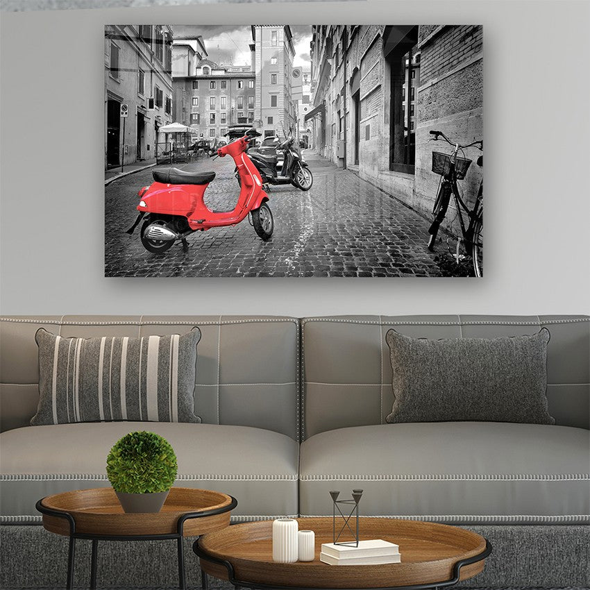 Quadro Decorativo em Vidro Temperado Multicolor 50x70cm - Arte Moderna para Parede