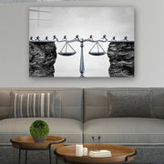 Quadro Decorativo em Vidro Temperado Multicolor 70x100cm - Arte Moderna para Parede