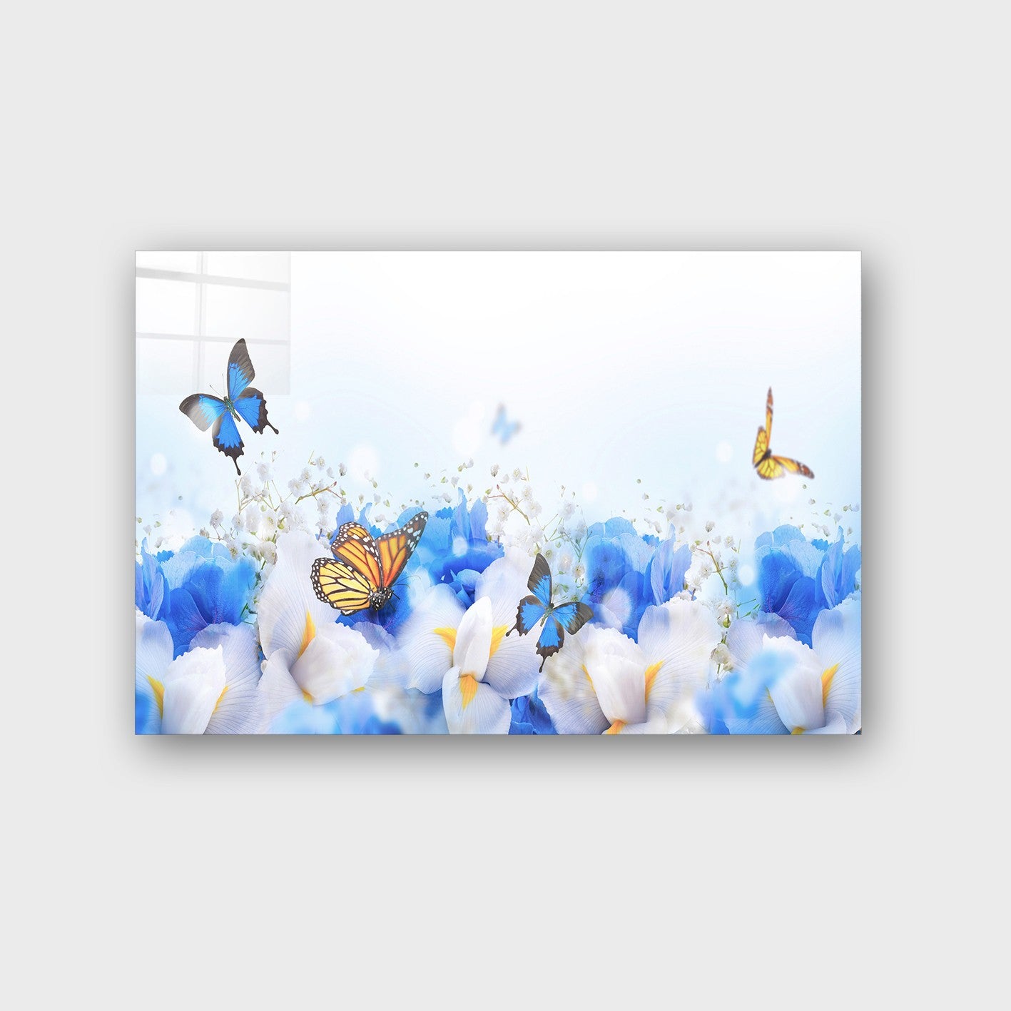 Quadro Decorativo em Vidro Temperado Multicolor 40x60cm - Arte Moderna para Parede