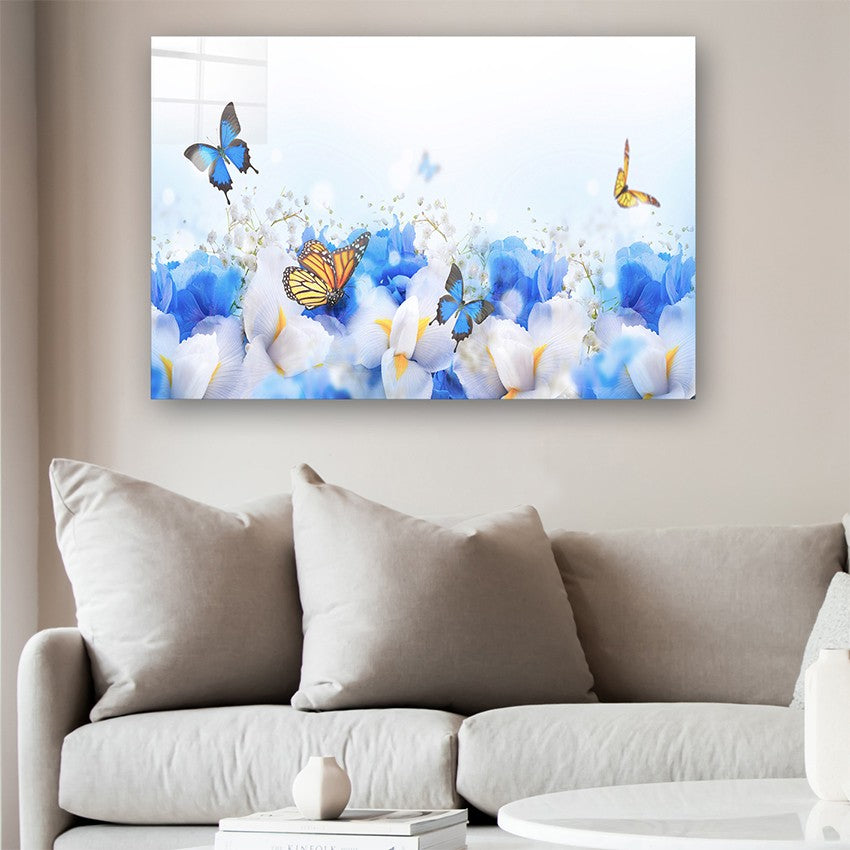 Quadro Decorativo em Vidro Temperado Multicolor 50x70cm - Arte Moderna para Parede