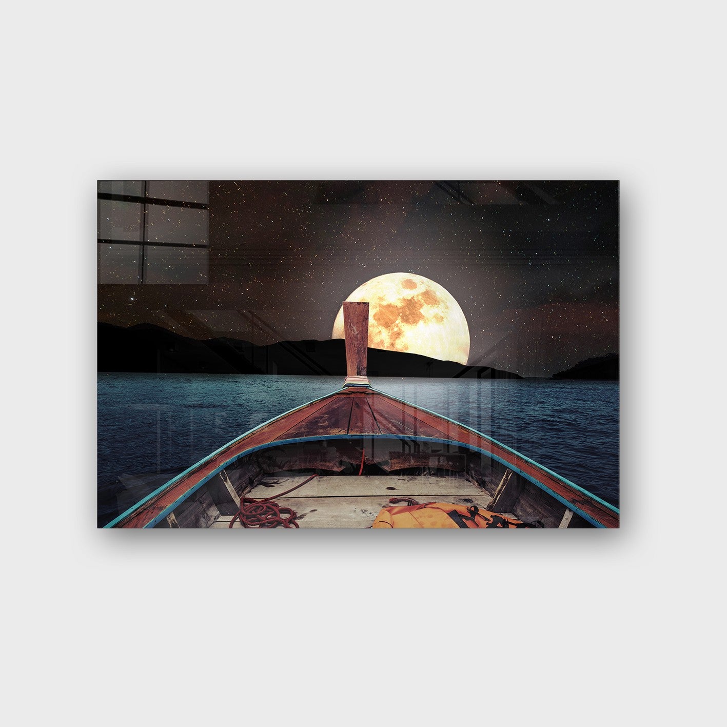 Quadro Decorativo em Vidro Temperado Multicolor 70x100cm - Arte Moderna para Parede