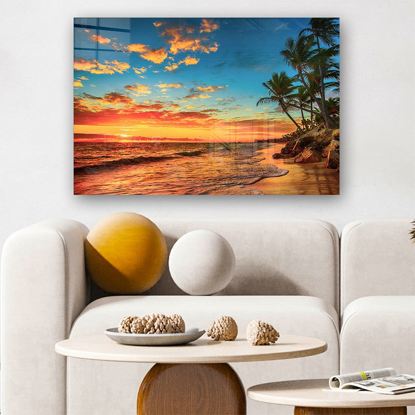 Quadro Decorativo em Vidro Temperado Multicolor 70x100cm - Arte Moderna para Parede