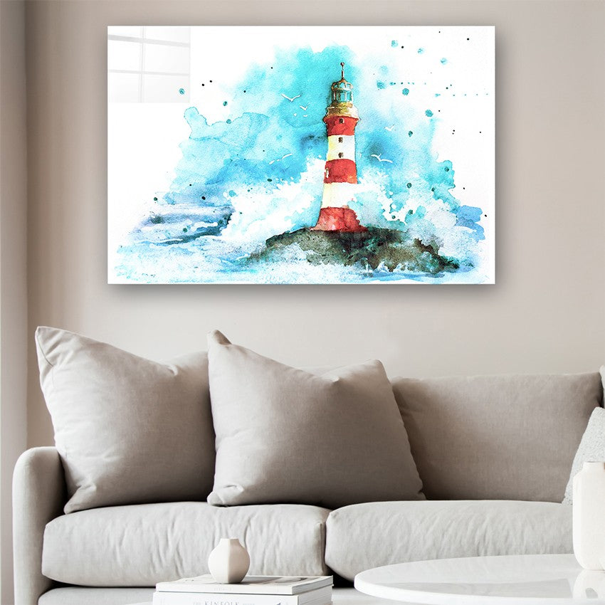 Quadro Decorativo em Vidro Temperado Multicolor 50x70cm - Arte Moderna para Parede