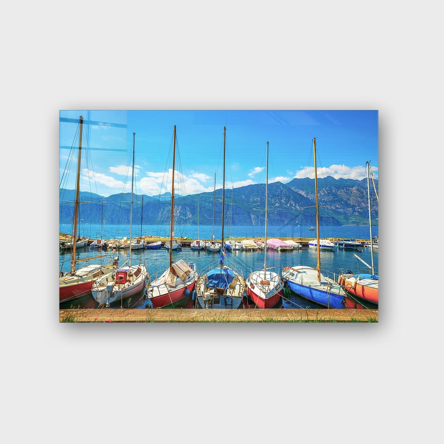 Quadro Decorativo em Vidro Temperado Multicolor 40x60cm - Arte Moderna para Parede