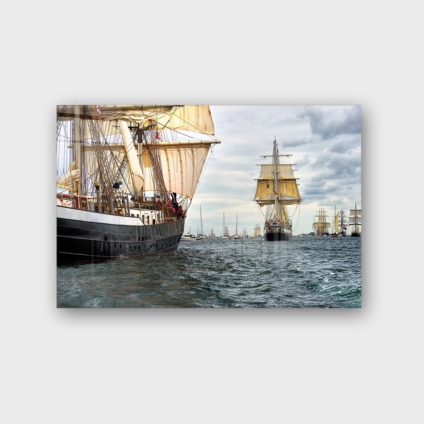 Quadro Decorativo em Vidro Temperado Multicolor 50x70cm - Arte Moderna para Parede