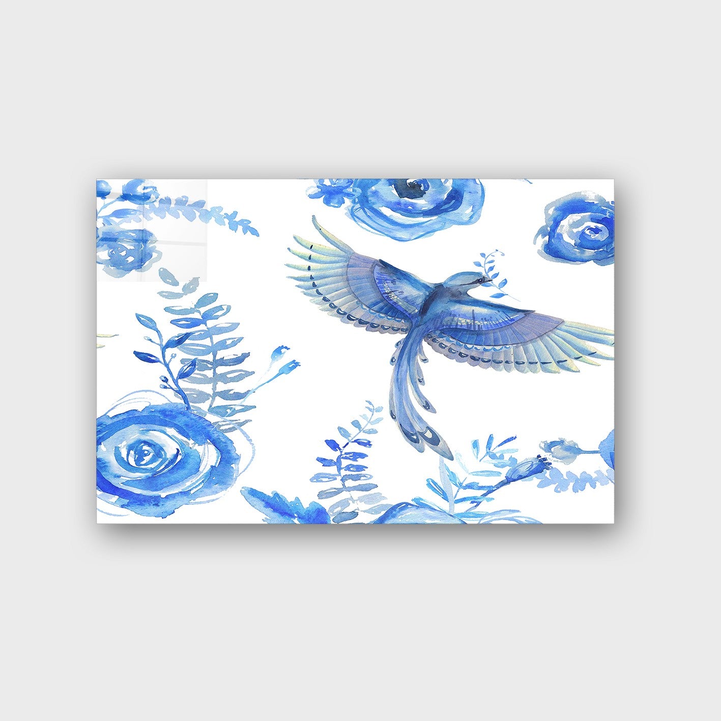 Quadro Decorativo em Vidro Temperado Multicolor 50x70cm - Arte Moderna para Parede