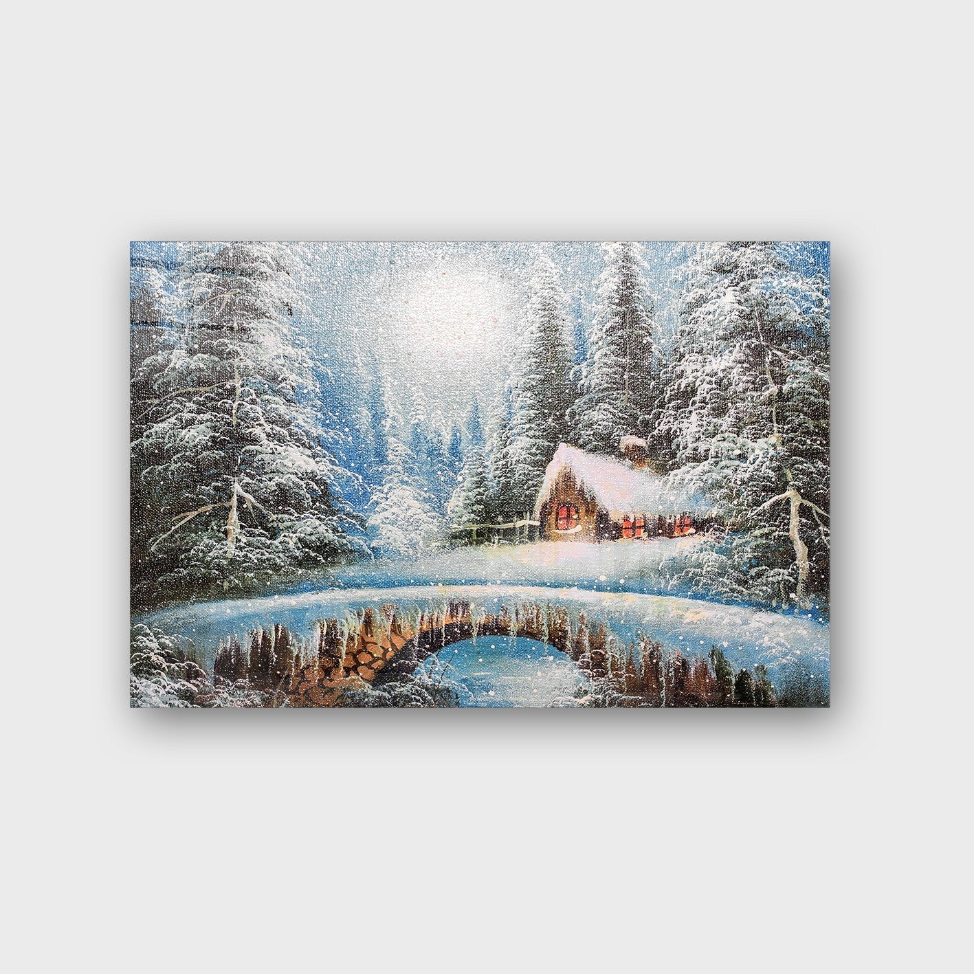 Quadro Decorativo em Vidro Temperado Multicolor 50x70cm - Arte Moderna para Parede