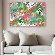 Quadro Decorativo em Vidro Temperado Multicolor 40x60cm - Arte Moderna para Parede