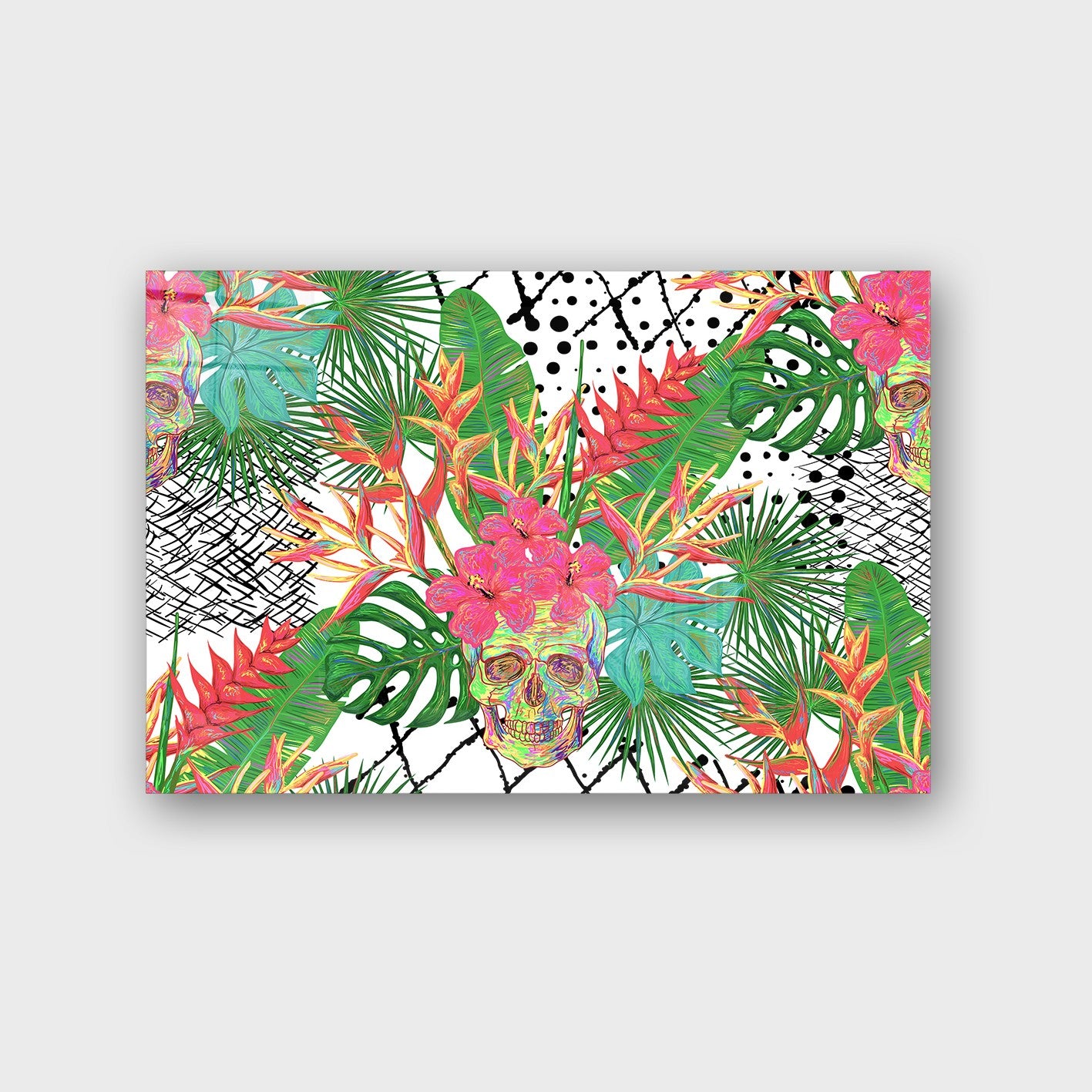 Quadro Decorativo em Vidro Temperado Multicolor 40x60cm - Arte Moderna para Parede