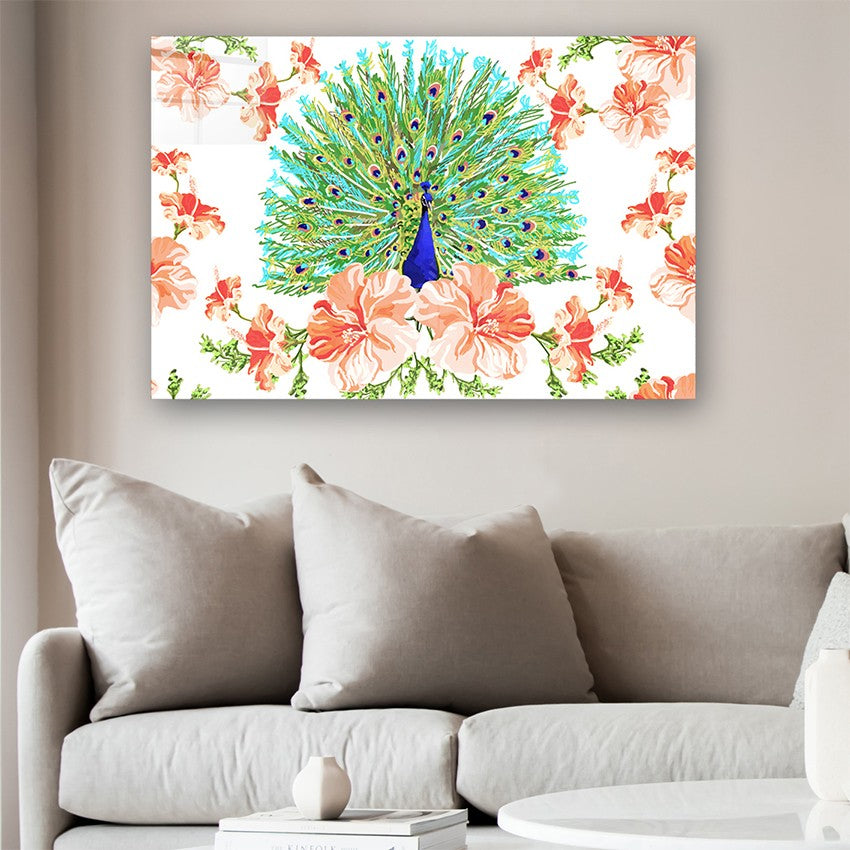 Quadro Decorativo em Vidro Temperado Multicolor 70x100cm - Arte Moderna para Parede