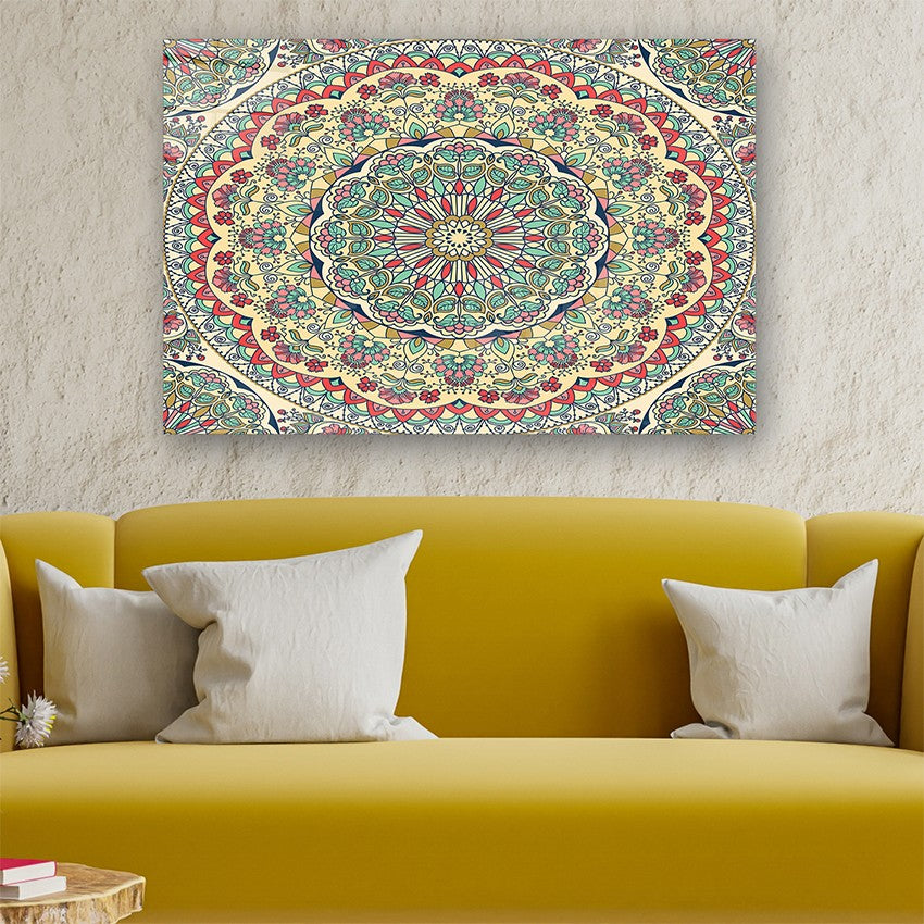 Quadro Decorativo em Vidro Temperado Multicolor 50x70cm - Arte Moderna para Parede