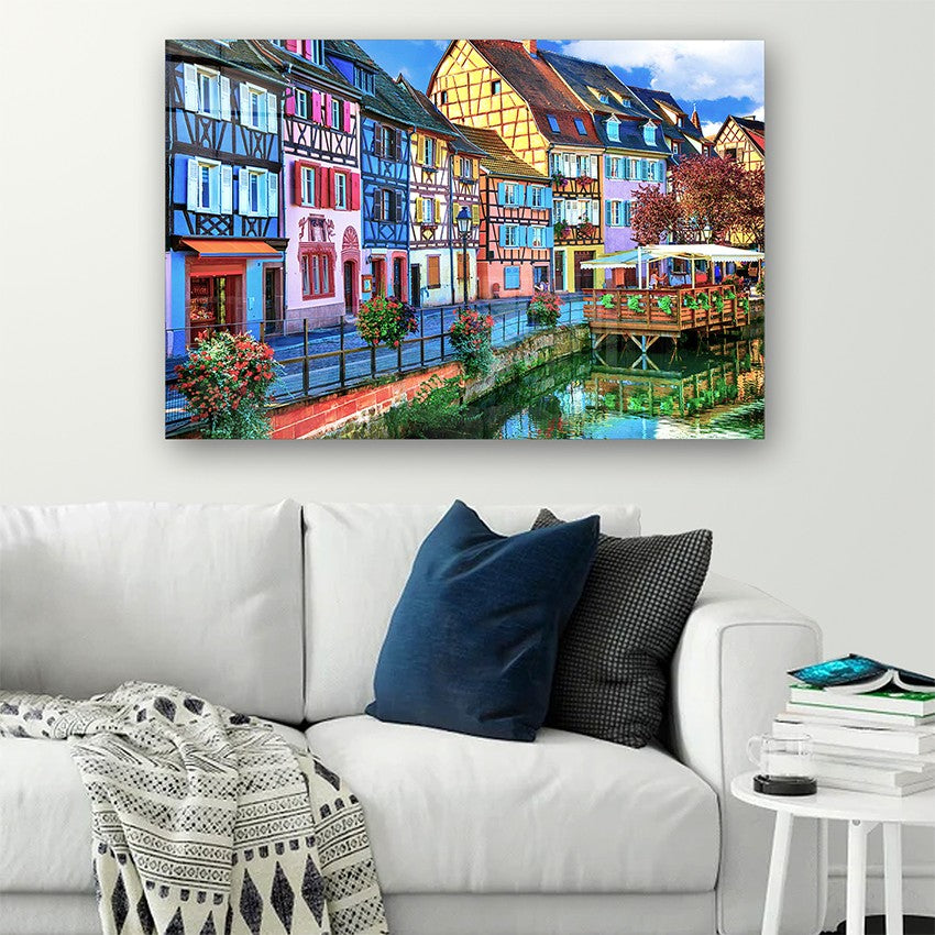 Quadro Decorativo em Vidro Temperado Multicolor 40x60cm - Arte Moderna para Parede