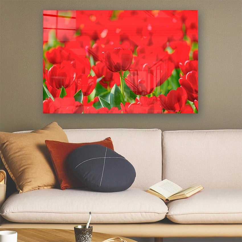 Quadro Decorativo em Vidro Temperado Multicolor 50x70cm - Arte Moderna para Parede