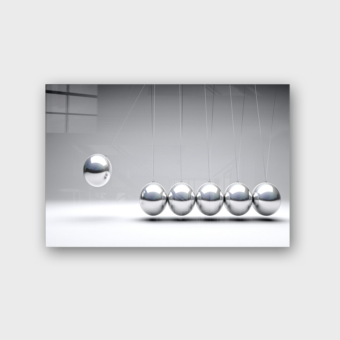 Quadro Decorativo em Vidro Temperado Multicolor 50x70cm - Arte Moderna para Parede