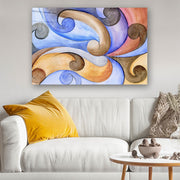 Quadro Decorativo em Vidro Temperado Multicolor 50x70cm - Arte Moderna para Parede