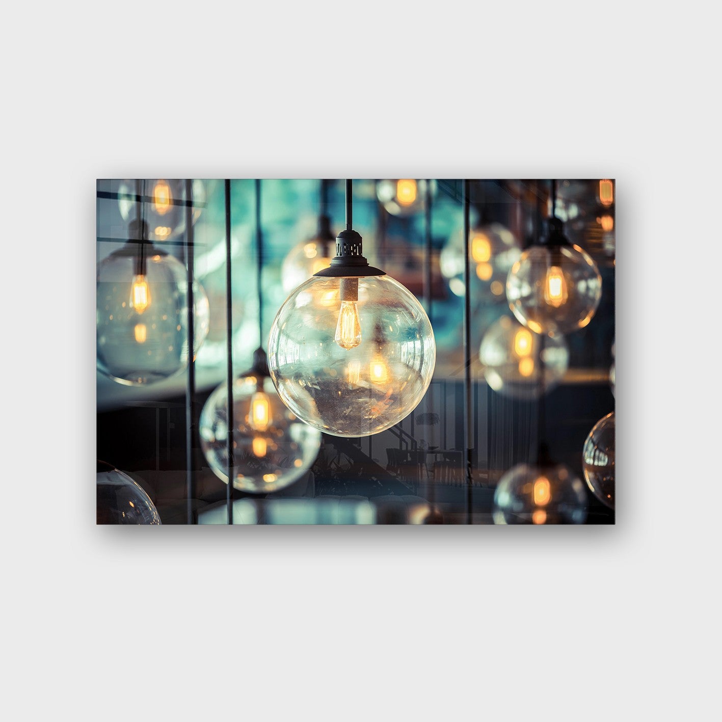 Quadro Decorativo em Vidro Temperado Multicolor 70x100cm - Arte Moderna para Parede