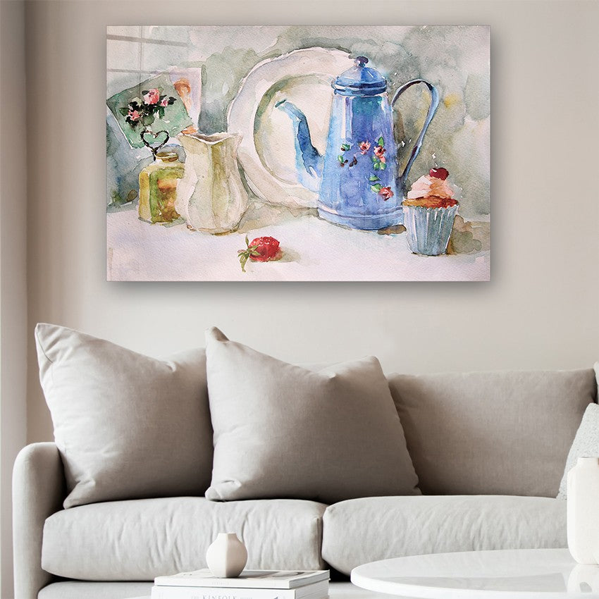 Quadro Decorativo em Vidro Temperado Multicolor 70x100cm - Arte Moderna para Parede