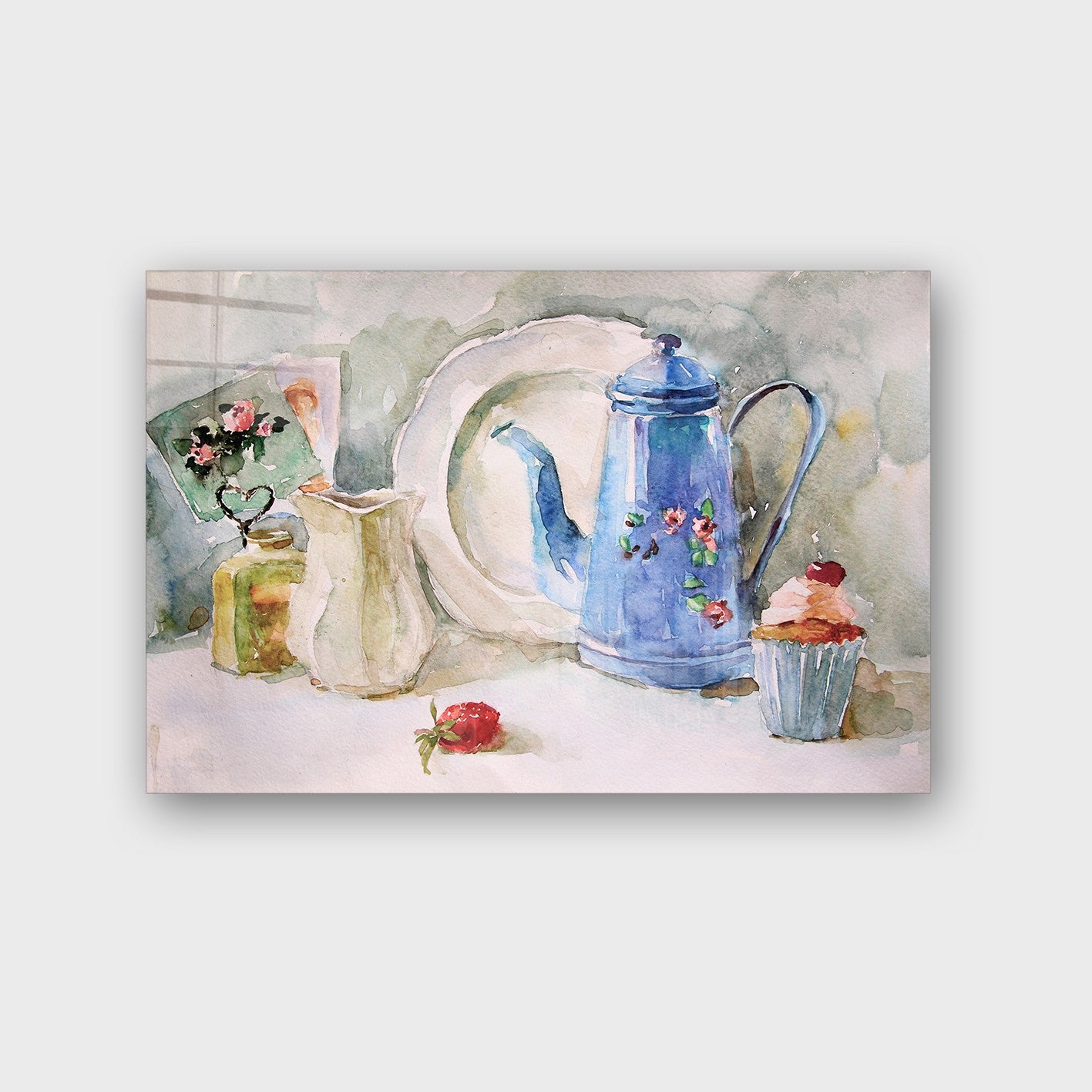 Quadro Decorativo em Vidro Temperado Multicolor 70x100cm - Arte Moderna para Parede