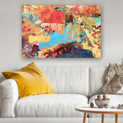 Quadro Decorativo em Vidro Temperado Multicolor 50x70cm - Arte Moderna para Parede