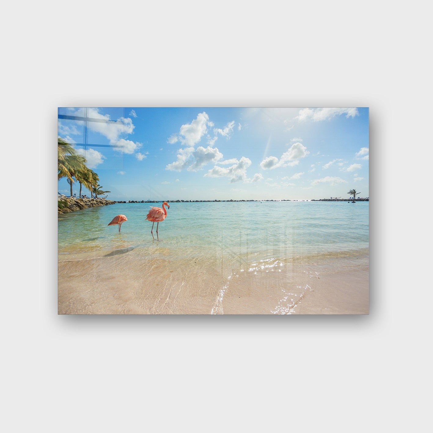 Quadro Decorativo em Vidro Temperado Multicolor 70x100cm - Arte Moderna para Parede